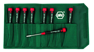 8 Piece - 2.0mm - 5.5mm - PicoFinish Precision Metric Nut Driver Set in Canvas Pouch - Eagle Tool & Supply