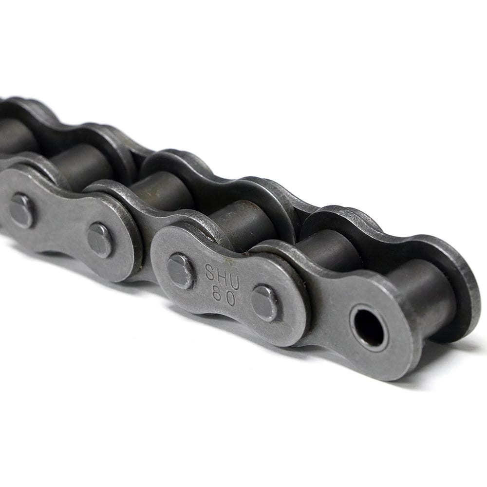 Shuster - 140-1RIVX10, 1-3/4" Pitch, ANSI 140, Single Strand Chain - Exact Industrial Supply