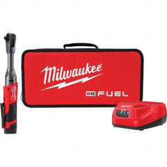 Milwaukee Tool - Cordless Impact Wrenches & Ratchets Voltage: 12.0 Drive Size (Inch): 3/8 - Eagle Tool & Supply