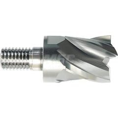 YG-1 - Square End Mill Heads; Mill Diameter (Inch): 3/8 ; Mill Diameter (Decimal Inch): 0.3750 ; Number of Flutes: 4 ; Length of Cut (Inch): 3/8 ; Length of Cut (Decimal Inch): 0.3750 ; Connection Type: M6 - Exact Industrial Supply