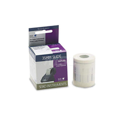 Seiko - Labels, Ribbons & Tapes; Type: Self-Adhesive Slide Label ; Color: White ; For Use With: Seiko SLP 420 or Above; 240; 200; 220 Series Smart Label Printers ; Width (Inch): 7/16 ; Length (Inch): 1-1/2 ; Material: Paper - Exact Industrial Supply