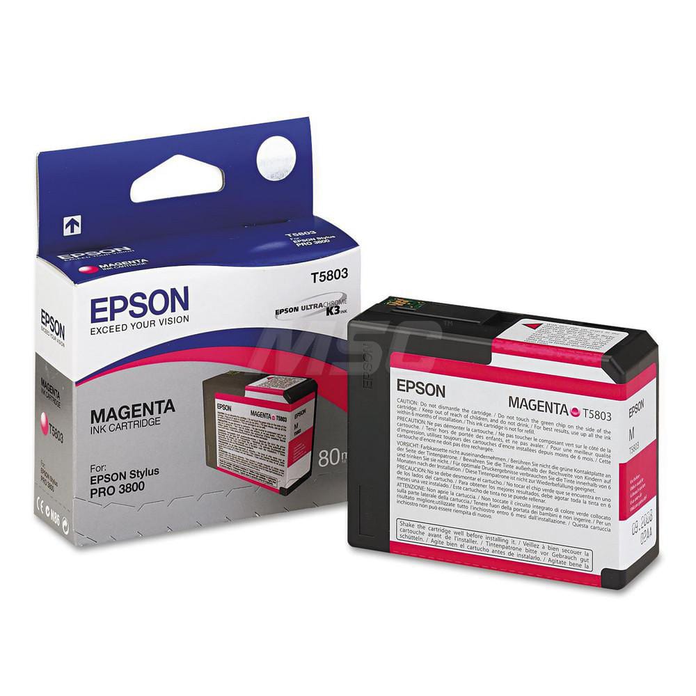 Epson - Office Machine Supplies & Accessories; Office Machine/Equipment Accessory Type: Ink Cartridge ; For Use With: Epson Stylus Pro 3880 Graphic Arts Edition; Epson Stylus Pro 3800 Portrait Edition; Epson Stylus Pro 3880 Signature Worthy Edition Print - Exact Industrial Supply