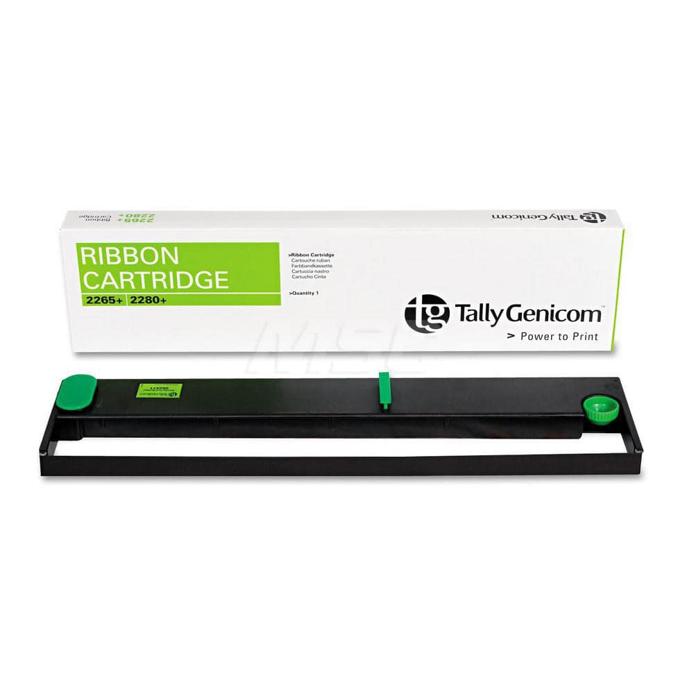 Printronix - Labels, Ribbons & Tapes; Type: Ribbon ; Color: Black ; For Use With: TallyGenicom? 2265+/2280+ Series Printers ; Width (Decimal Inch): 5.0000 ; Length (Inch): 19 ; Material: Fabric - Exact Industrial Supply