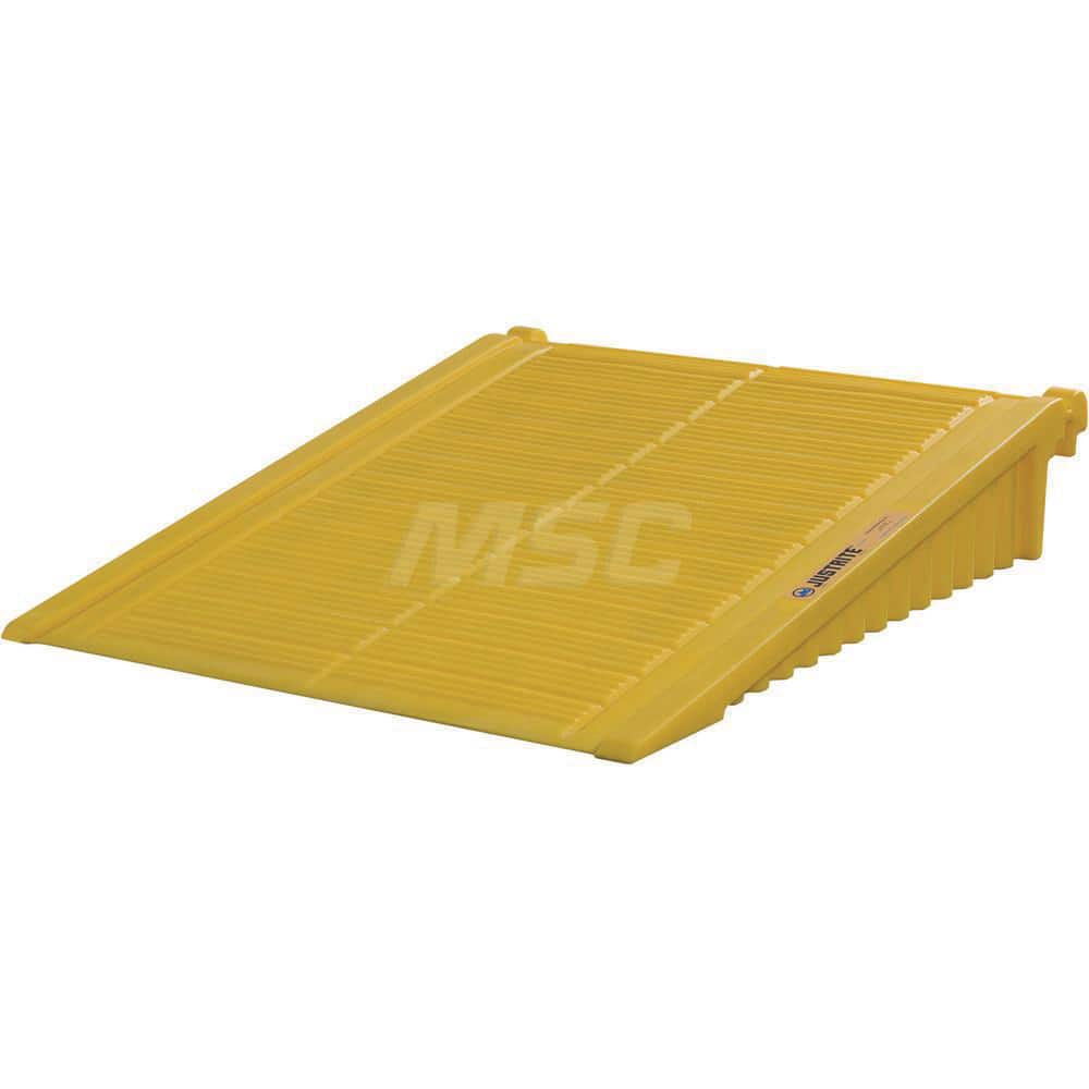 Justrite - Ramps for Spill Containment; Height (Inch): 9 ; Length (Inch): 59-7/8 ; Width (Decimal Inch): 48.0000 ; Spill Containment Compatibility: EcoPolyBlend? DrumSheds? ; Load Capacity (Lb.): 1000.000 ; Material: HDPE - Exact Industrial Supply