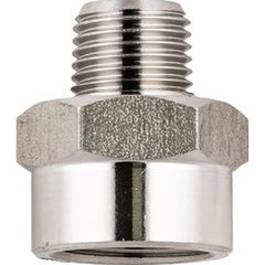 Aignep USA - Stainless Steel Pipe Fittings; Type: Reducer ; Fitting Size: 1/4 ; End Connections: BSPP ; Material Grade: 316L Stainless Steel ; Pressure Rating (psi): 290 - Exact Industrial Supply