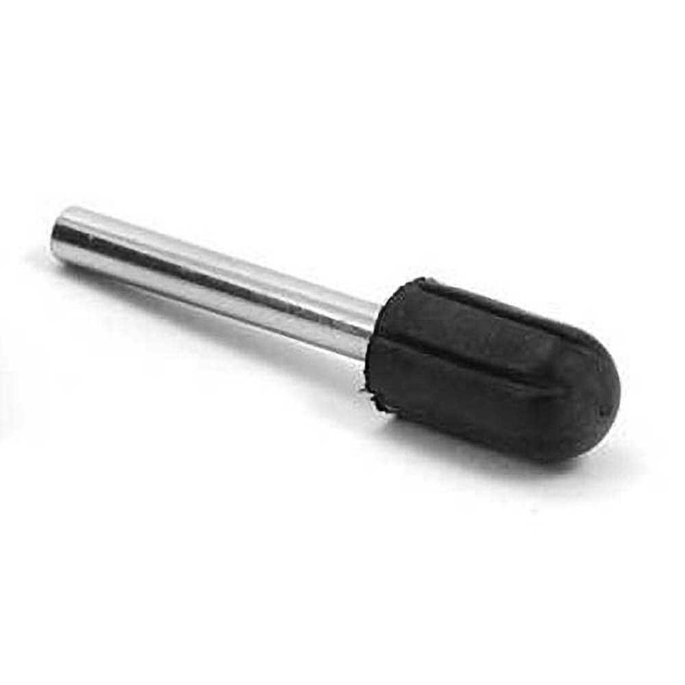 Point Mandrels; Product Compatibility: Rubberized Point; Hole Size Compatibility (Inch): 3/8; Shank Diameter (Inch): 1/8; Thread Size: Non-Threaded; Overall Length (Inch): 5/8