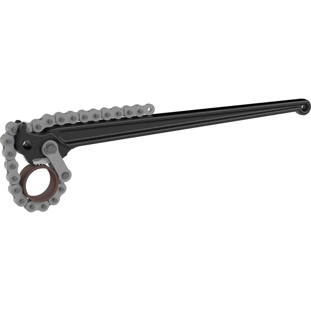 Petol - Chain & Strap Wrenches; Type: Chain Tong ; Maximum Pipe Capacity (Inch): 2.5 ; Chain/Strap Length: 20 (Inch); Handle Length: 27 (Inch) - Exact Industrial Supply