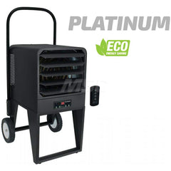 Electric Forced Air Heaters; Heater Type: Portable Unit; Maximum BTU Rating: 51180; Voltage: 208V; Phase: 3; Wattage: 15000; Overall Length (Inch): 41-1/4; Overall Length (Decimal Inch): 41.2500; Overall Width (Inch): 19; Overall Width (Decimal Inch - 4 D