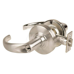 Lever Locksets; Type: Cylindrical Lock; Key Type: Keyed Different; Strike Type: Curved Lip Strike; Finish/Coating: Satin Nickel; Material: Metal; Material: Metal; Door Thickness: 1.75 in; Backset: 2.75 in; Cylinder Type: Schlage C Keyway; Minimum Order Qu