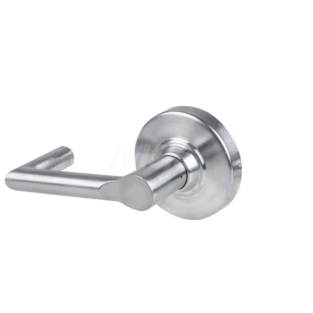 Lever Locksets; Type: Cylindrical Lock; Key Type: Keyless; Strike Type: Curved Lip Strike; Finish/Coating: Satin Chrome; Material: Metal; Material: Metal; Door Thickness: 1.75 in; Backset: 2.75 in; Cylinder Type: No Keyway; Minimum Order Quantity: Metal;