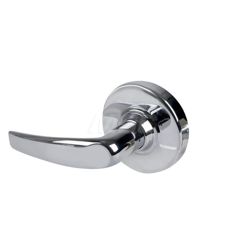 Lever Locksets; Type: Cylindrical Lock; Key Type: Keyless; Strike Type: Curved Lip Strike; Finish/Coating: Bright Chrome; Material: Metal; Material: Metal; Door Thickness: 1.75 in; Backset: 2.75 in; Cylinder Type: No Keyway; Minimum Order Quantity: Metal;