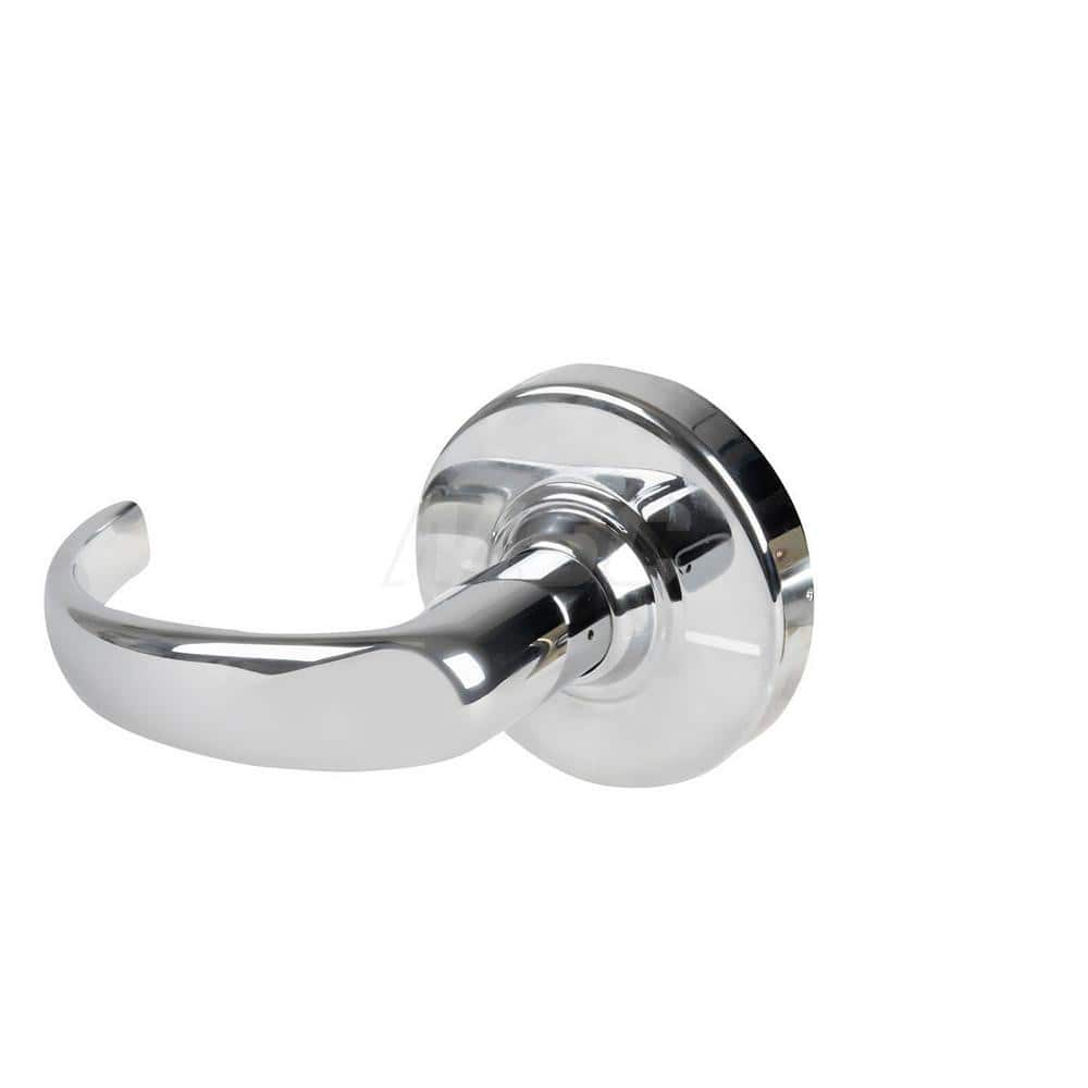 Lever Locksets; Type: Cylindrical Lock; Key Type: Keyless; Strike Type: Curved Lip Strike; Finish/Coating: Bright Chrome; Material: Metal; Material: Metal; Door Thickness: 1.75 in; Backset: 2.75 in; Cylinder Type: No Keyway; Minimum Order Quantity: Metal;