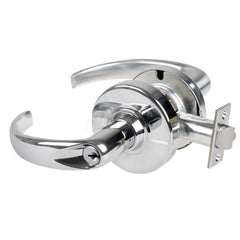 Lever Locksets; Type: Cylindrical Lock; Key Type: Keyed Different; Strike Type: Curved Lip Strike; Finish/Coating: Bright Chrome; Material: Metal; Material: Metal; Door Thickness: 1.75 in; Backset: 2.75 in; Cylinder Type: Schlage C Keyway; Minimum Order Q