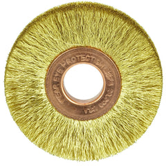 2″ × 1/2″-0.005″ Wire Size - Brass Non-Sparking Wire Wheel - Eagle Tool & Supply