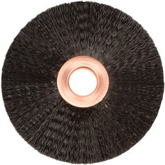 3″ Small Diameter Nylon Wheel, .010″ Crimped Black Fill, 1/2″ Arbor Hole - Eagle Tool & Supply