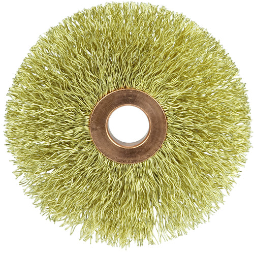 3″ × 1/2″-0.014″ Wire Size - Brass Non-Sparking Wire Wheel - Eagle Tool & Supply
