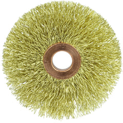 3″ × 1/2″-0.014″ Wire Size - Brass Non-Sparking Wire Wheel - Eagle Tool & Supply