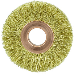 2″ × 1/2″-0.0118″ Wire Size - Brass Non-Sparking Wire Wheel - Eagle Tool & Supply