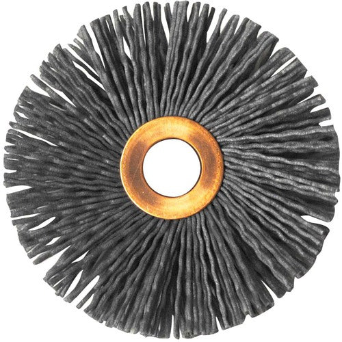 3″ Diameter-1/2″ Arbor Hole - Abrasive Nylon-Copper Center Straight Nylox Wheel - Eagle Tool & Supply