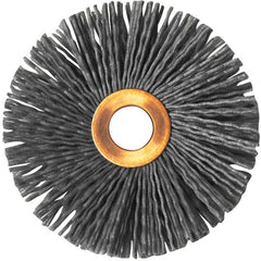 3″ Diameter-1/2″ Arbor Hole - Abrasive Nylon-Copper Center Straight Nylox Wheel - Eagle Tool & Supply