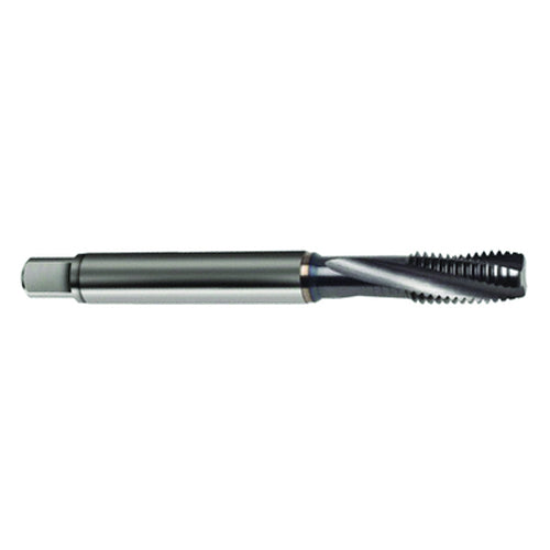 ‎M4 × 0.7 3FL 6H PM Cobalt Spiral Flute Semi-Bott Tap-TiCN FORM-C-15 Degree Helix - Eagle Tool & Supply