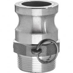 USA Sealing - 1-1/2" x 1-1/2" Cam & Groove Male Adapter Male NPT Thread - Eagle Tool & Supply
