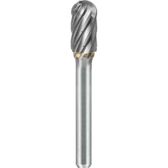 SGS Pro - SC-2, 5/16" Cut Diam, 1/4" Shank Length, NG6, Tungsten Carbide Cylinder Burr with Radius - Exact Industrial Supply