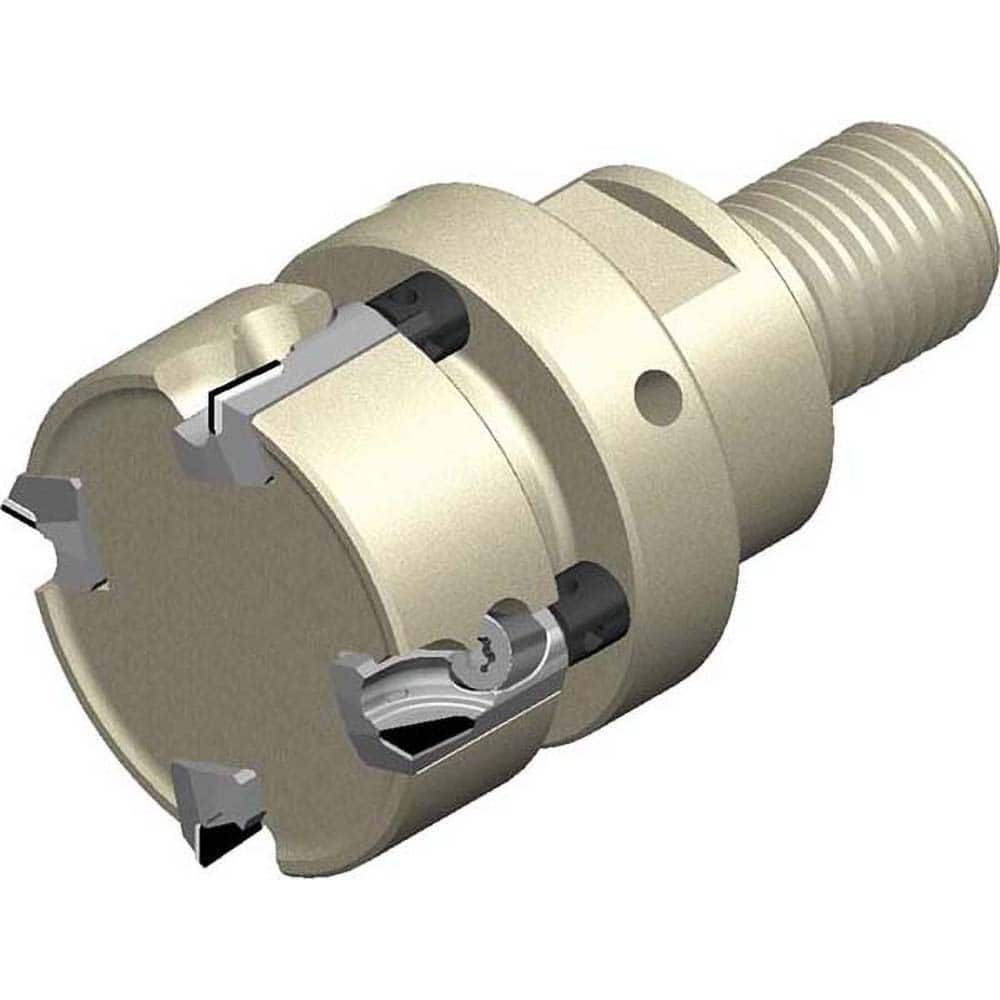 32mm Cut Diam, 3mm Max Depth, 17mm Shank Diam, 70mm OAL, Indexable PCD Face End Mill For Non-Ferrous material