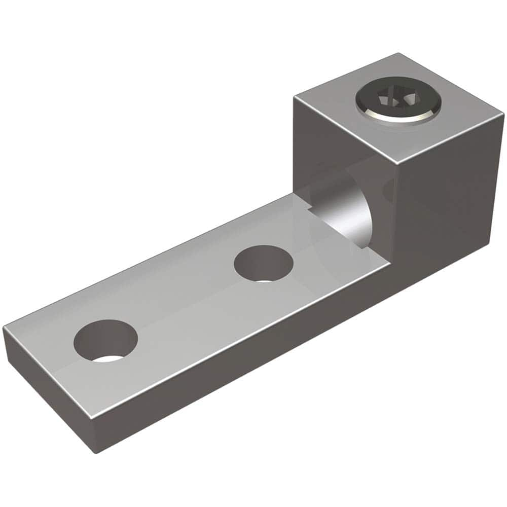 Burndy - Ring Terminals; Terminal Type: Rectangle ; Insulation Type: NonInsulated ; Connection Type: Lug ; Compatible Wire Size (kcmil): 500-1000 ; Stud Size (Inch): 1/2 ; Color: Copper - Exact Industrial Supply