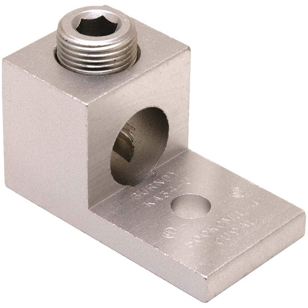 Burndy - Ring Terminals; Terminal Type: Rectangle ; Insulation Type: NonInsulated ; Connection Type: Lug ; Compatible Wire Size (AWG): 2 (Strand) ; Compatible Wire Size (kcmil): 600 ; Stud Size (Inch): 3/8 - Exact Industrial Supply