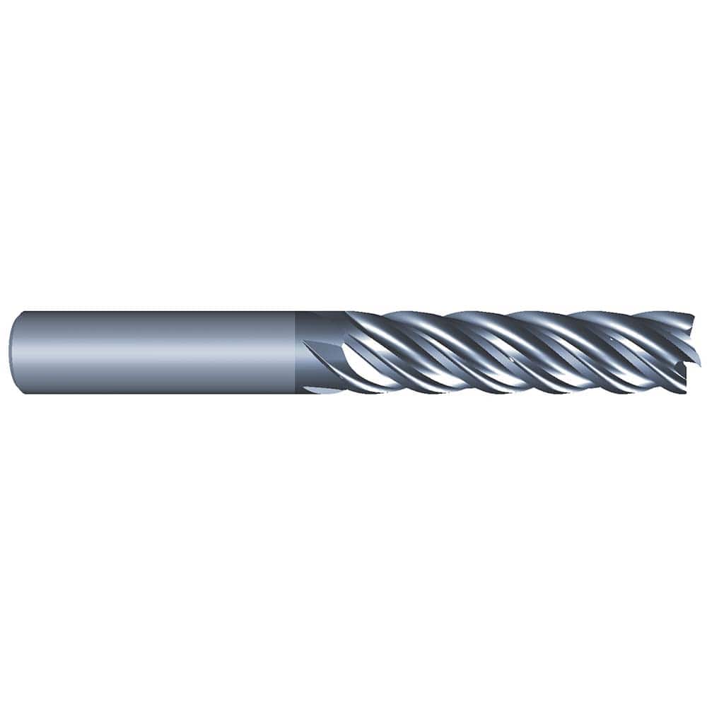 Eliminator - Square End Mills; Mill Diameter (Inch): 3/4 ; Mill Diameter (Decimal Inch): 0.7500 ; Number of Flutes: 5 ; Length of Cut (Inch): 2-1/4 ; Material: Solid Carbide ; Finish/Coating: AlCrN - Exact Industrial Supply
