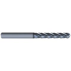 Eliminator - Ball End Mills; Mill Diameter (Inch): 3/16 ; Mill Diameter (Decimal Inch): 0.1875 ; Number of Flutes: 4 ; Length of Cut (Inch): 1-1/8 ; Material: Solid Carbide ; Overall Length (Inch): 3 - Exact Industrial Supply