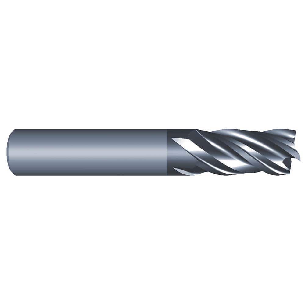 Eliminator - Corner Radius & Corner Chamfer End Mills; Mill Diameter (Inch): 3/16 ; Mill Diameter (Decimal Inch): 0.1875 ; End Type: Corner Radius ; Corner Radius (Decimal Inch): 0.0100 ; Number of Flutes: 4 ; Material: Solid Carbide - Exact Industrial Supply