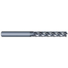 Eliminator - Square End Mills; Mill Diameter (Inch): 1/4 ; Mill Diameter (Decimal Inch): 0.2500 ; Number of Flutes: 4 ; Length of Cut (Inch): 1-1/2 ; Material: Solid Carbide ; Finish/Coating: AlCrN - Exact Industrial Supply