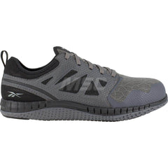 Work Boot: Size 11, Mesh, Steel Toe Gray, Medium Width, Non-Slip Sole