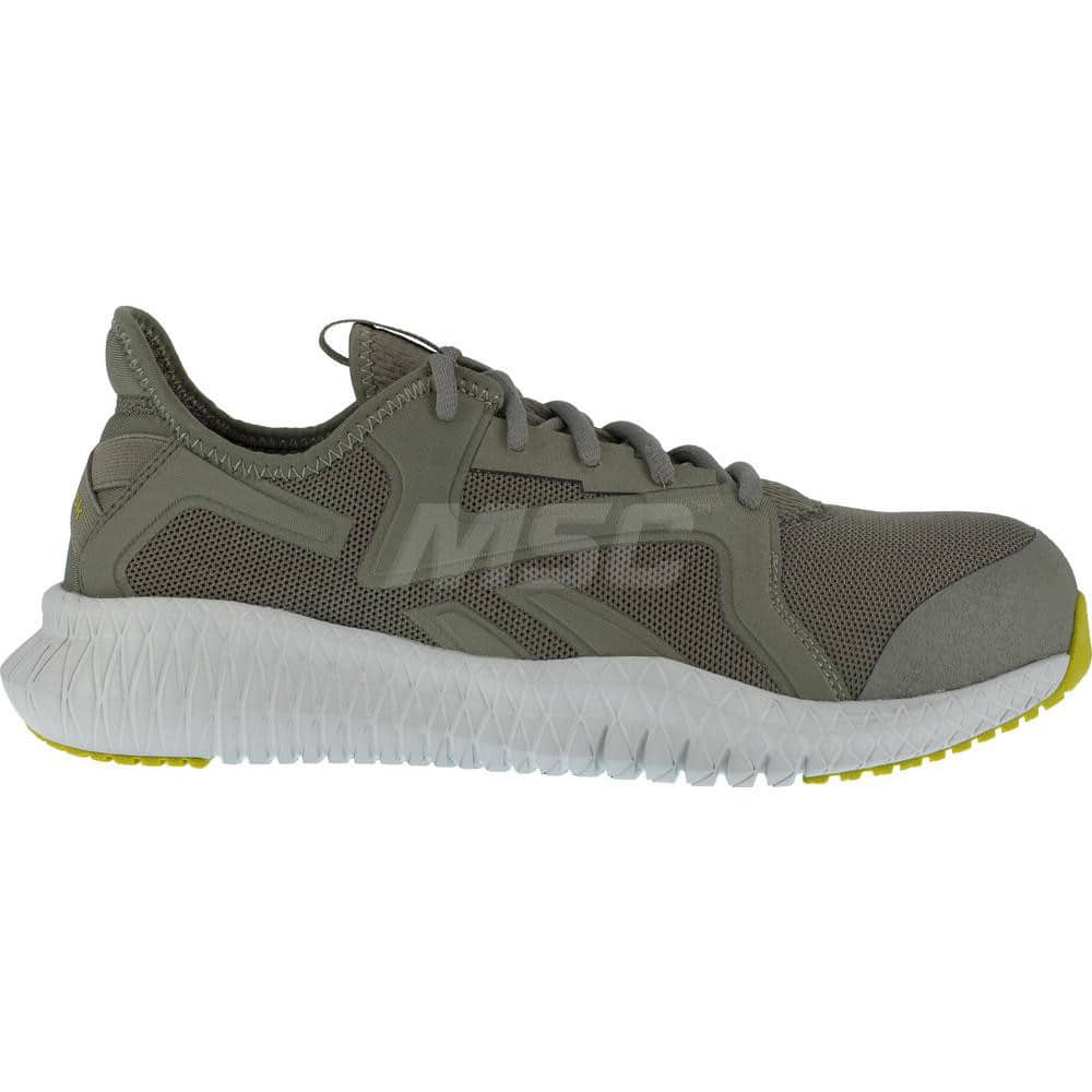 Work Boot: Size 13, Nylon, Composite Toe Green, Wide Width, Non-Slip Sole