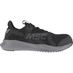 Work Boot: Size 7.5, Mesh, Composite Toe Black, Medium Width, Non-Slip Sole