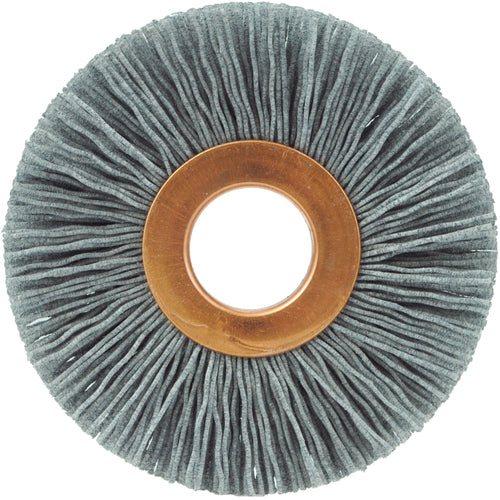 2 1/2″ Diameter-5/8″ Arbor Hole - Abrasive Nylon-Copper Center Straight Nylox Wheel - Eagle Tool & Supply