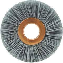2 1/2″ Diameter-5/8″ Arbor Hole - Abrasive Nylon-Copper Center Straight Nylox Wheel - Eagle Tool & Supply
