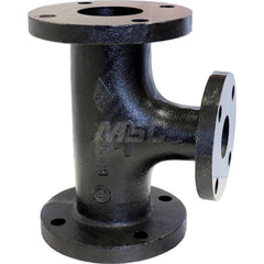 Black Tee: 4 x 4 x 3″, 125 psi, Threaded Cast Iron, Black Finish, Class 125