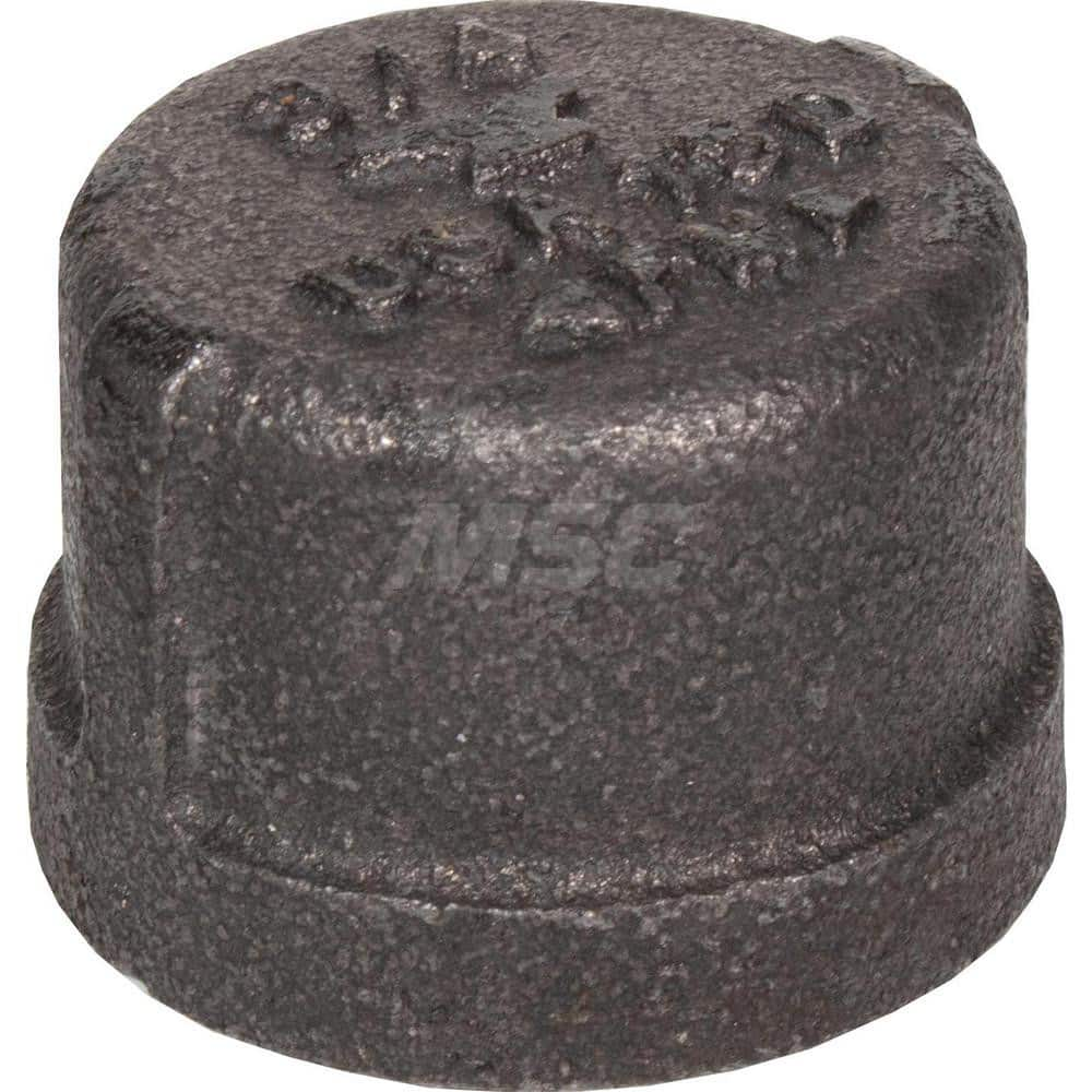 Black Cap: 3″, 150 psi, Threaded Malleable Iron, Galvanized Finish, Class 150