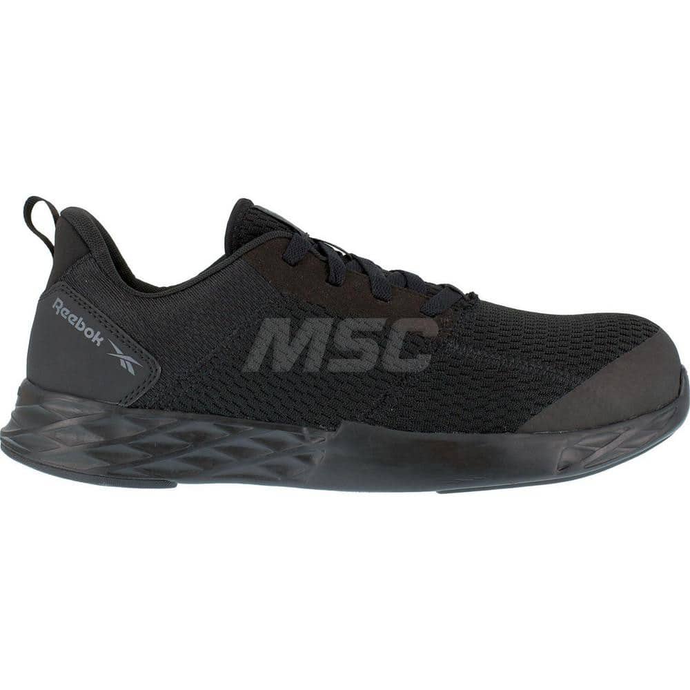 Work Boot: Size 10.5, Mesh, Composite Toe Black, Wide Width
