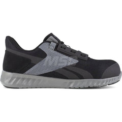 Work Boot: Size 8, Mesh, Composite Toe Black, Medium Width