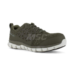 Work Boot: Microfiber, Composite Toe Green, Wide Width