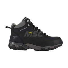 Work Boot: Leather, Composite Toe Black, Wide Width, Non-Slip Sole