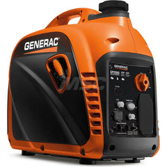 Portable Power Generators; Fuel Type: Gas; Starting Method: Recoil; Engine Size (cc): 98; Horsepower (HP): 6.5; Receptacle Type: (1) Parallel Port; (1) USB Port; (1) 12VDC 10A; (1) 120V 20A 5-20R Duplex; Wattage: 2500