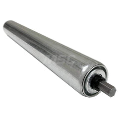 Roller Skids; Roller Material: Galvanized Steel; Load Capacity: 300; Color: Chrome; Finish: Natural; Compatible Surface Type: Smooth; Roller Length: 36.8750 in; Roller Width: 1.9000; Roller Height: 1.9000 in; Roller Diameter: 1.9000; Overall Height: 1.900