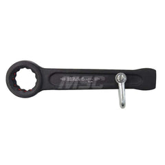 Box End Striking Wrench: 1-13/16″, 12 Point, Single End 240 mm OAL, Steel, Black Finish