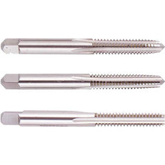 Tap Sets; Chamfer: Plug; Bottoming; Taper; Material: High Speed Steel; Thread Direction: Right Hand; Thread Limit: H3; Number Of Taps: 3; Thread Standard: UNC; Case Type: Plastic Case; Number Of Pieces: 3; Number Of Flutes: 4; Overall Length: 2.72