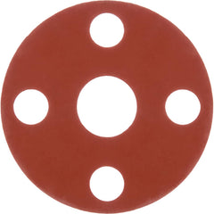 Flange Gasketing; Nominal Pipe Size: 1-1/2; Inside Diameter (Inch): 1-7/8; Thickness: 1/16; Outside Diameter (Inch): 5; Material: SBR Rubber; Color: Red; PSC Code: 5330; Overall Length (Inch): 5; Material: SBR Rubber